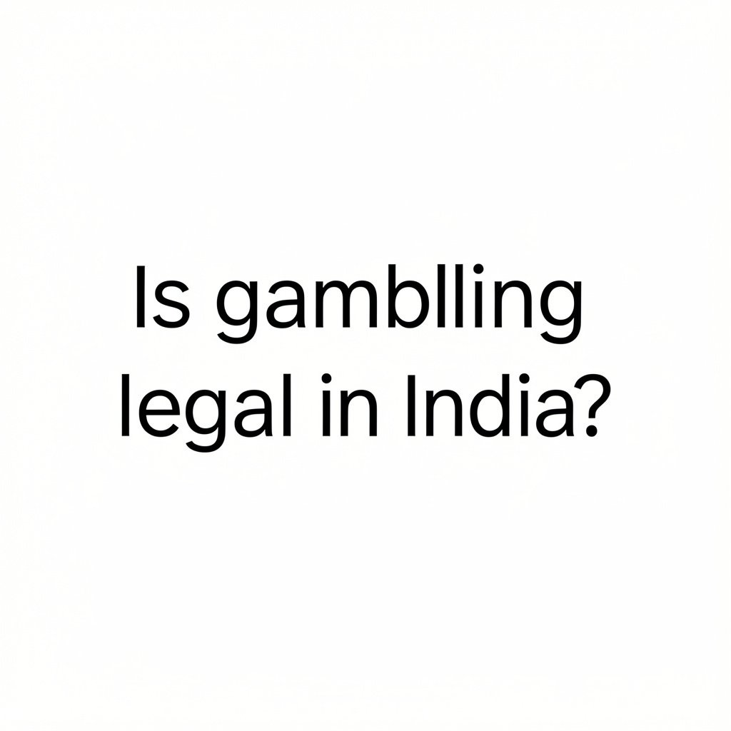 Is Gambling Legal in India? Understanding the Law, Online Betting, Gambling Addiction & When to Seek Help