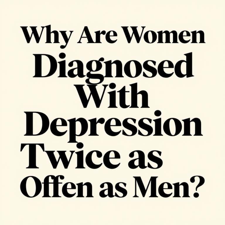 Why Are Women Diagnosed With Depression Twice as Often as Men?